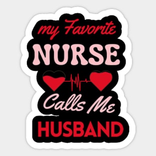 Nurse's Husband  funny Sticker